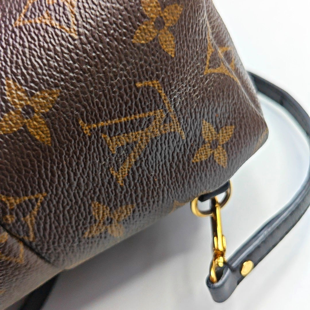 PALM SPRINGS Mini Monogram Coated Canvas Brown