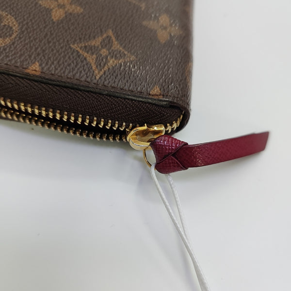 CLÉMENCE Monogram Coated Canvas Brown Wallet