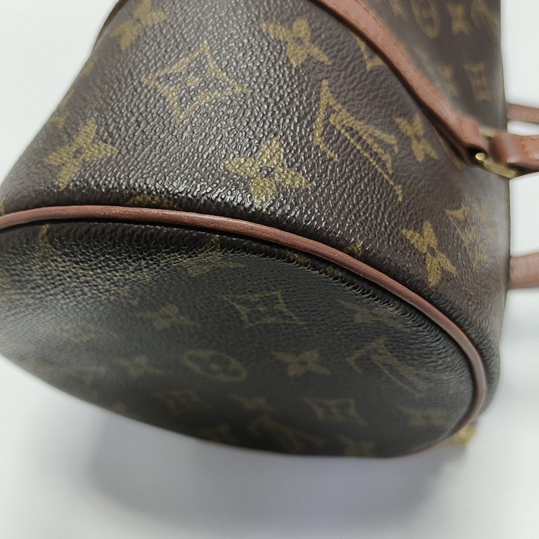 PAPILLON MM Monogram Coated Canvas Brown