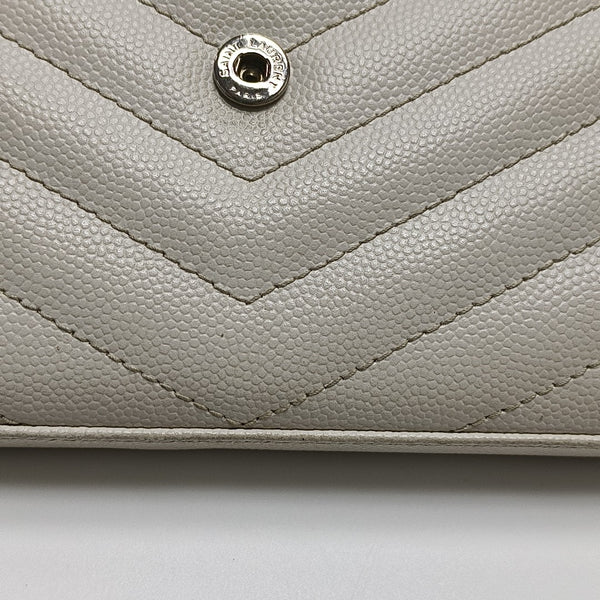 MONOGRAM Medium Chevron Calfskin White