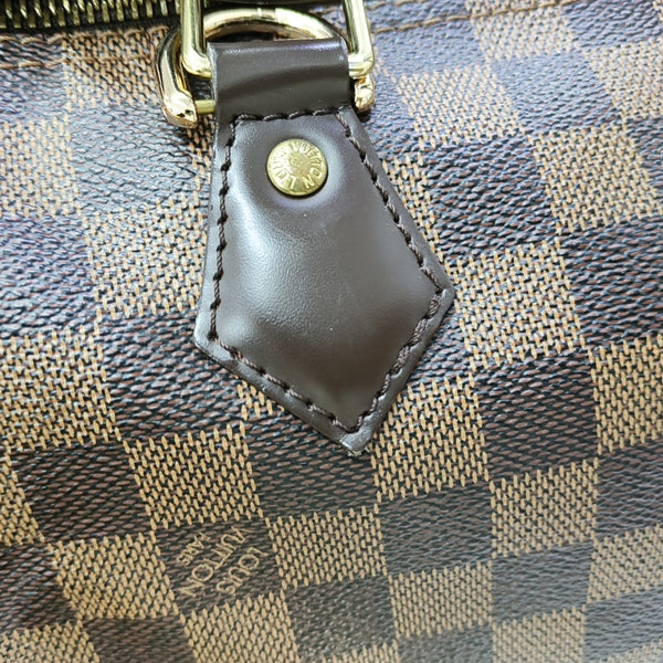 SPEEDY 30 Damier Ebene Coated Canvas Brown