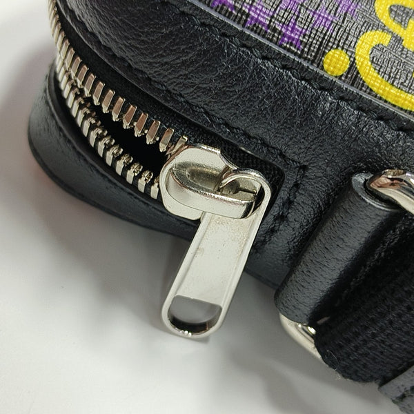 Psychedelic Monogram Coated Canvas Black