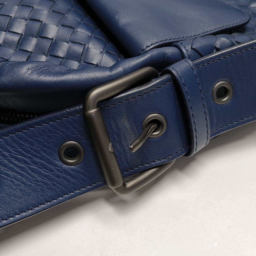Calfskin Shoulder Bag Blue