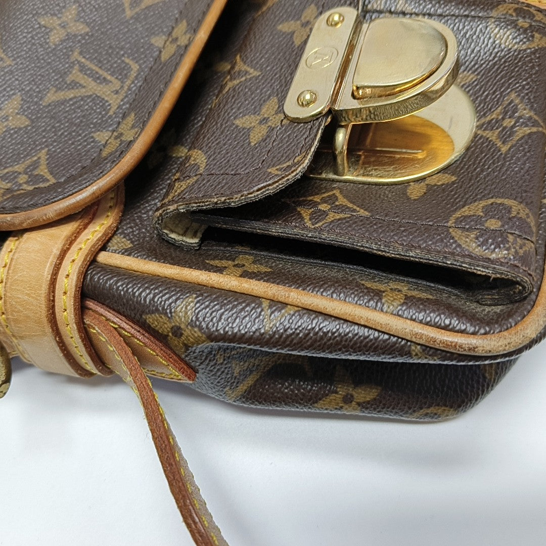 HUDSON PM Monogram Coated Canvas Brown