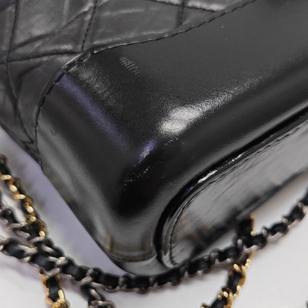 GABRIELLE Small Quilted Calfskin Black