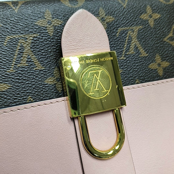 LOCKY BB Monogram Coated Canvas Pink