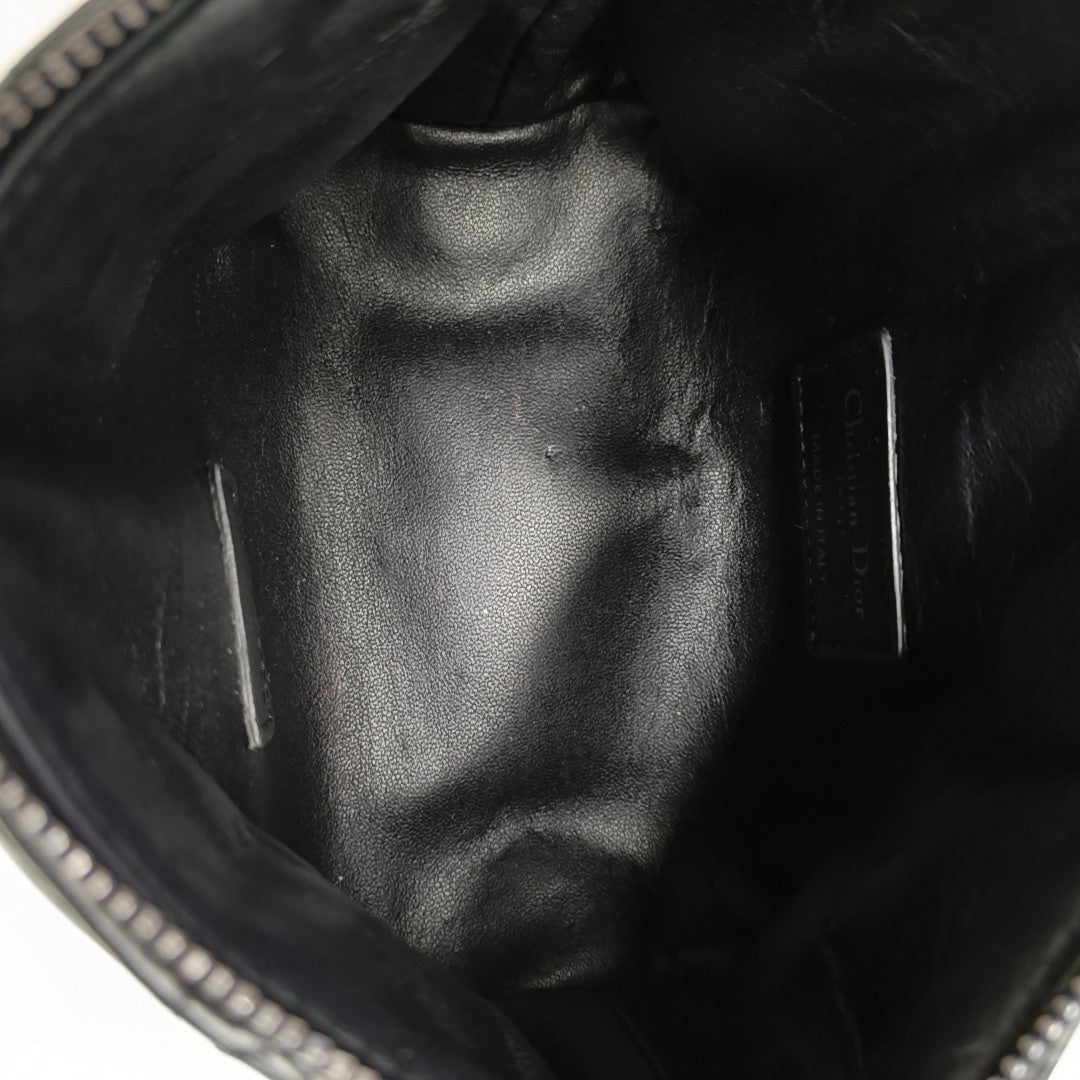 Diortravel Nomad Small Cannage Calfskin Black