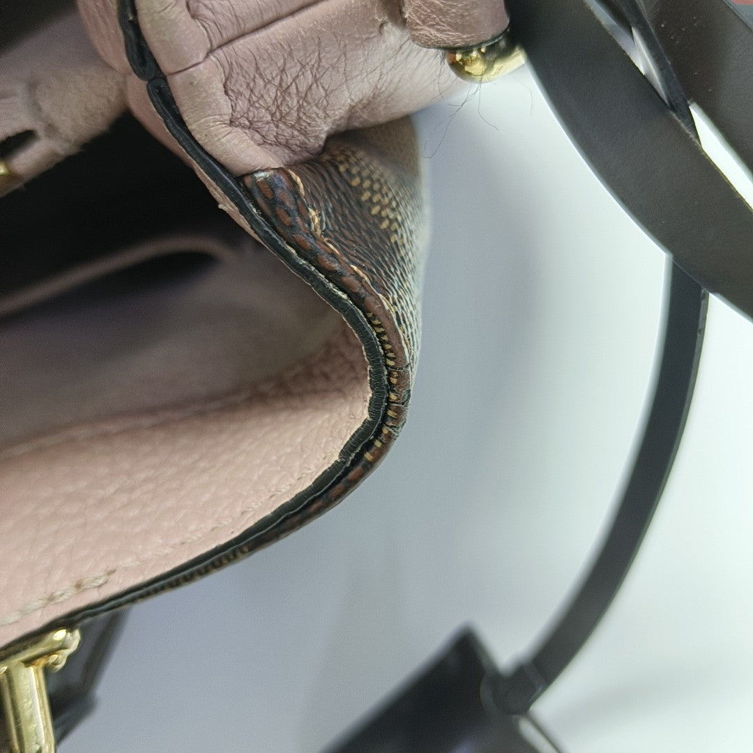 BRITTANY BB Damier Ebene Coated Canvas Brown