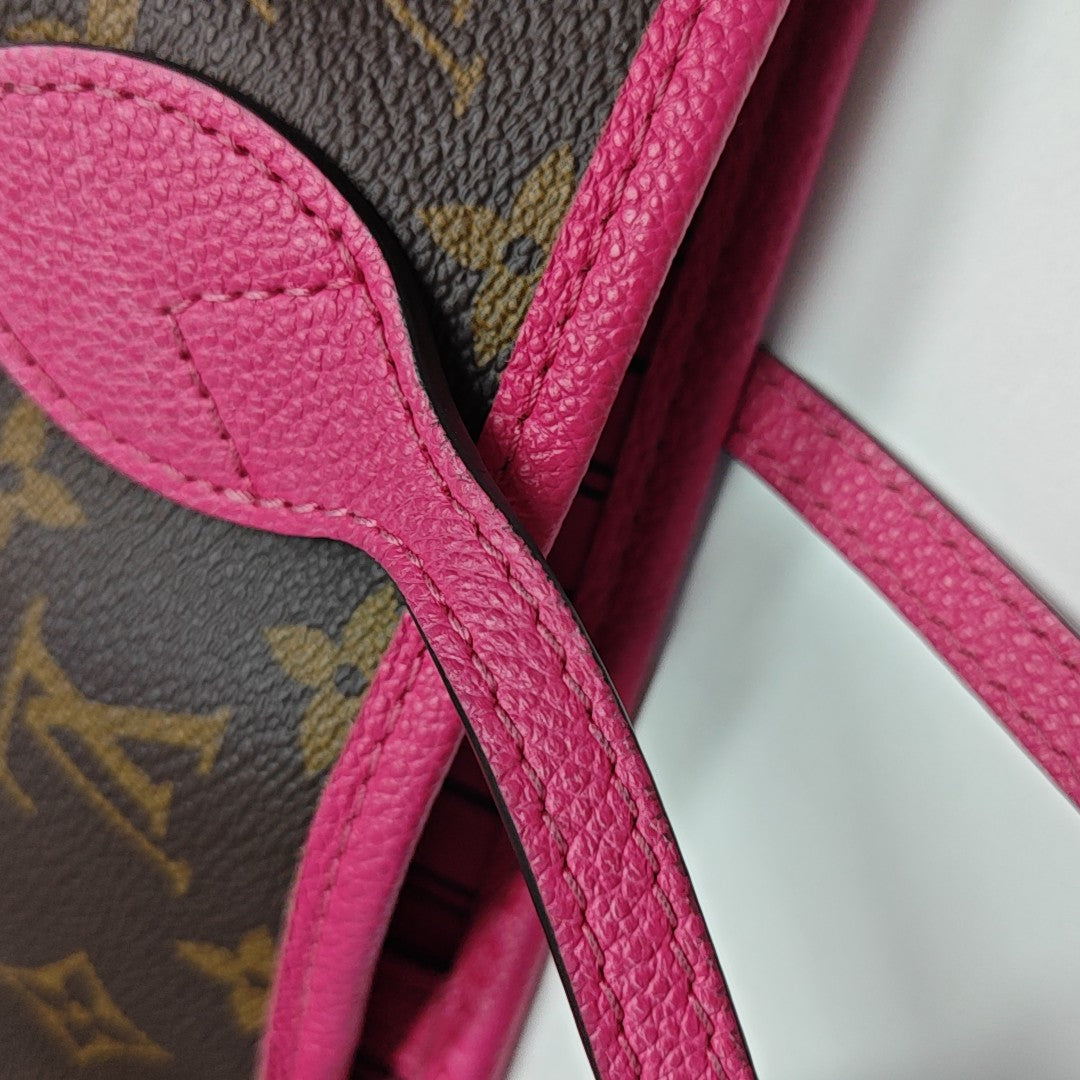 NEVERFULL INSIDE OUT MM Monogram Coated Canvas Brown