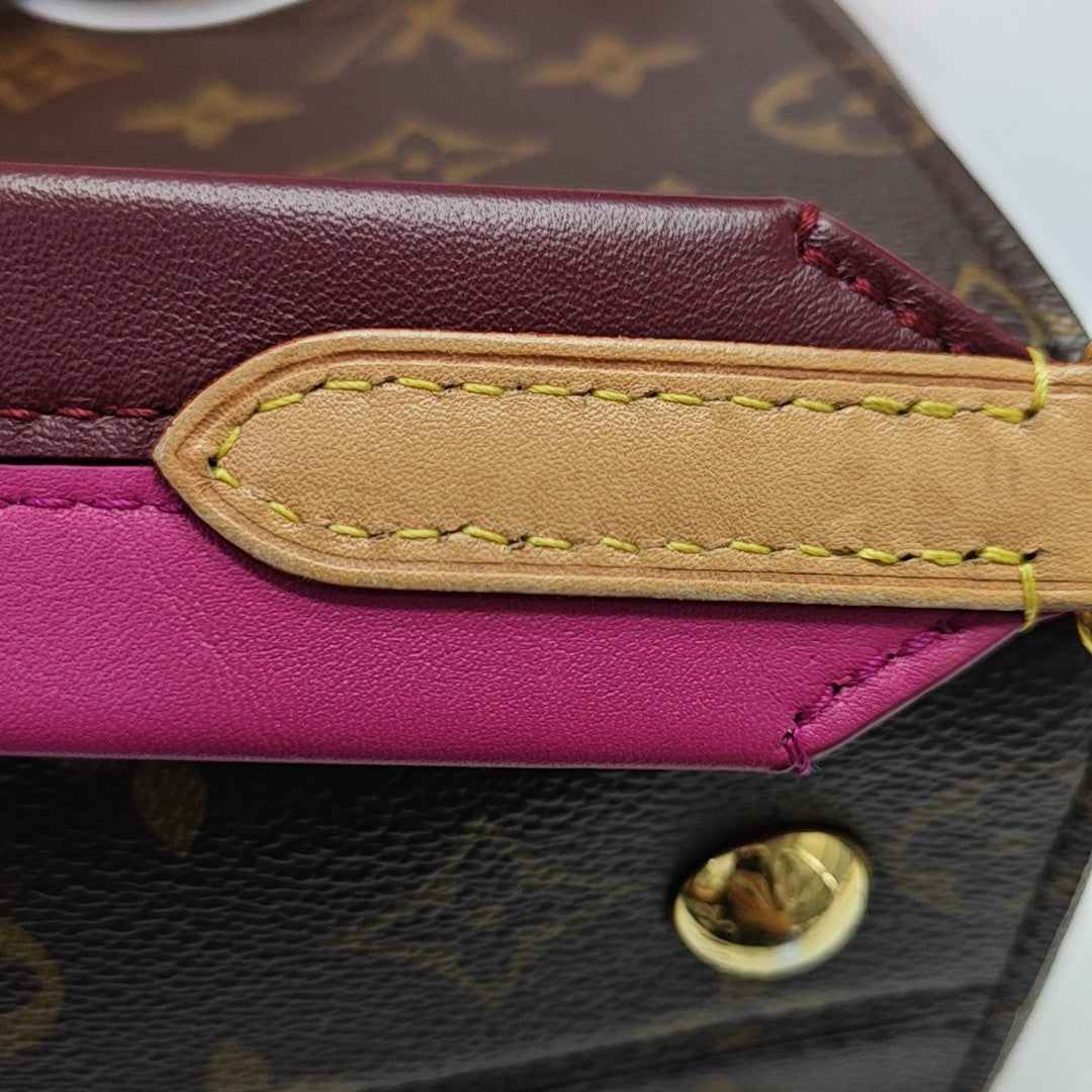 CLUNY Monogram Coated Canvas Brown