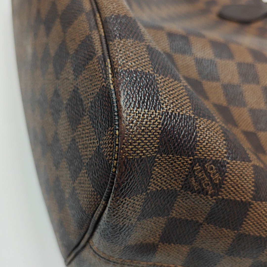NEVERFULL MM Damier Ebene Coated Canvas Brown