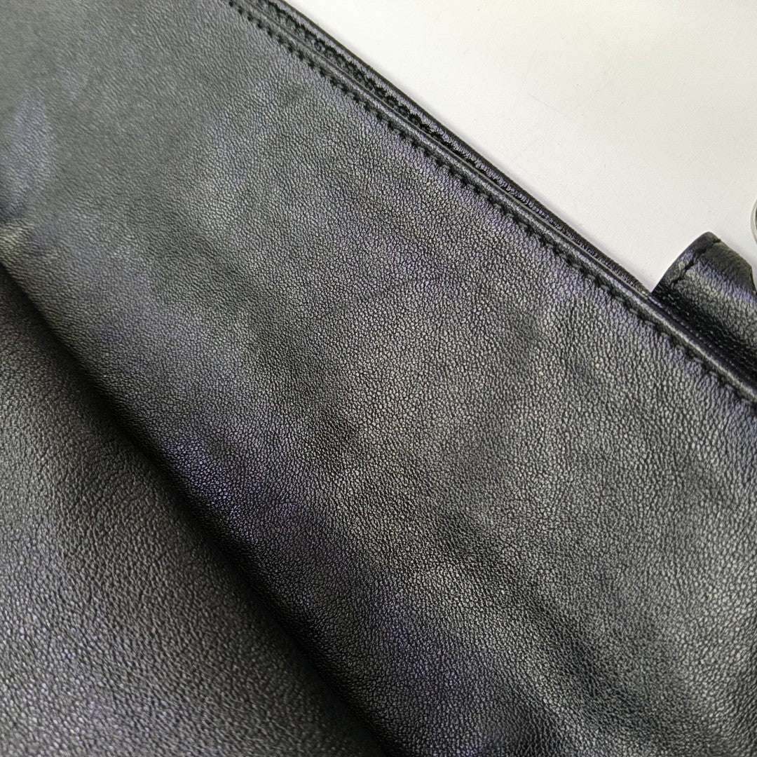 Blondie Medium Quilted Calfskin Black