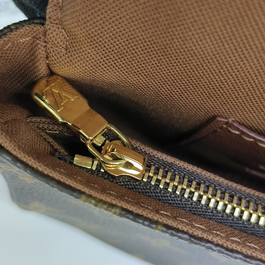 IVY Monogram Coated Canvas Brown