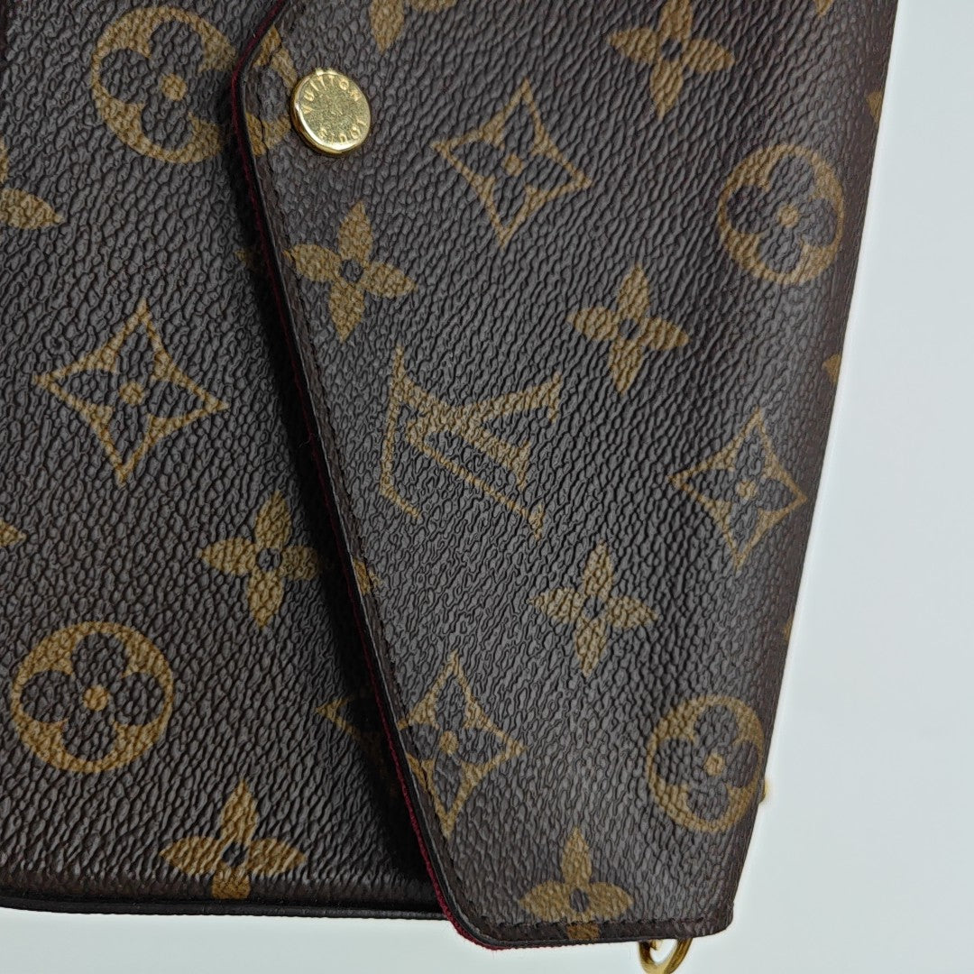 FÉLICIE Monogram Coated Canvas Brown