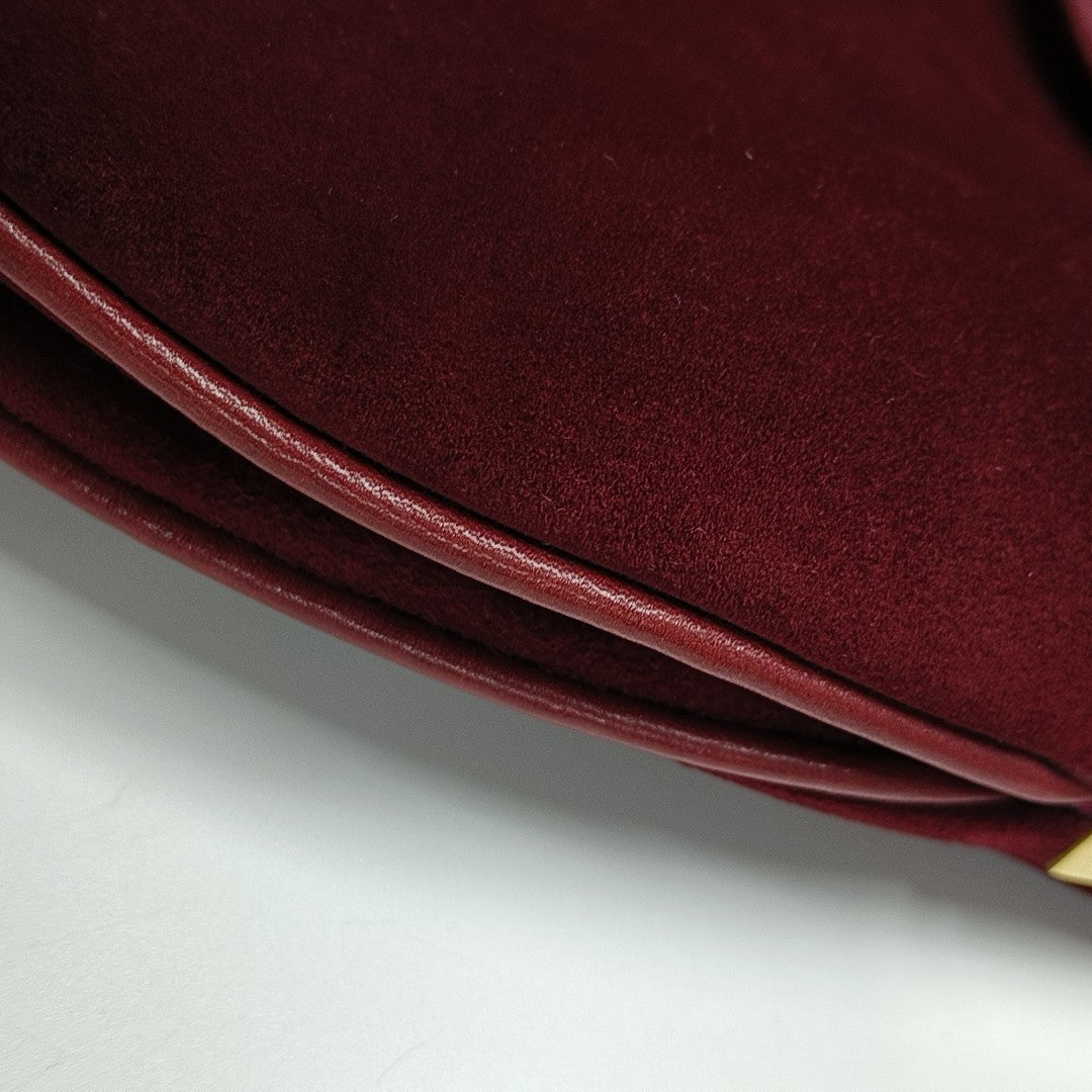 Suede Shoulder Bag Red