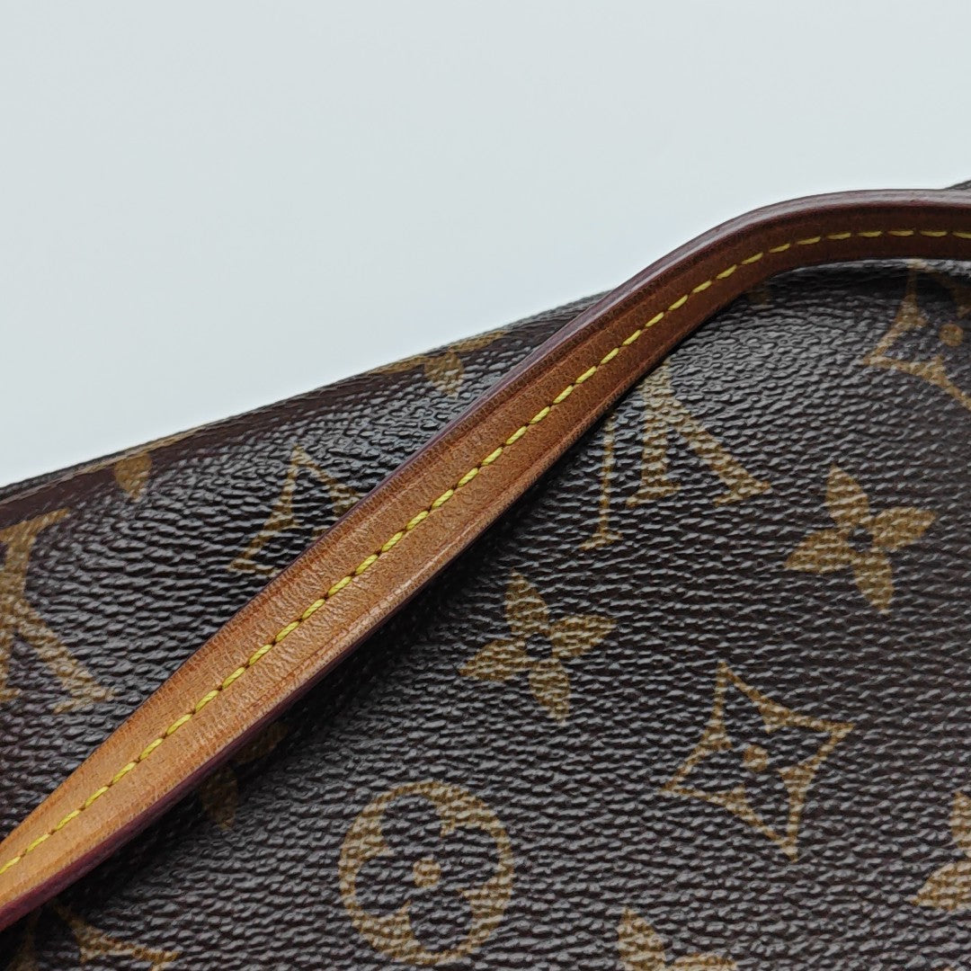 ACCESSOIRES GM Monogram Coated Canvas Brown