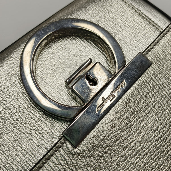 Gancino Calfskin Silver