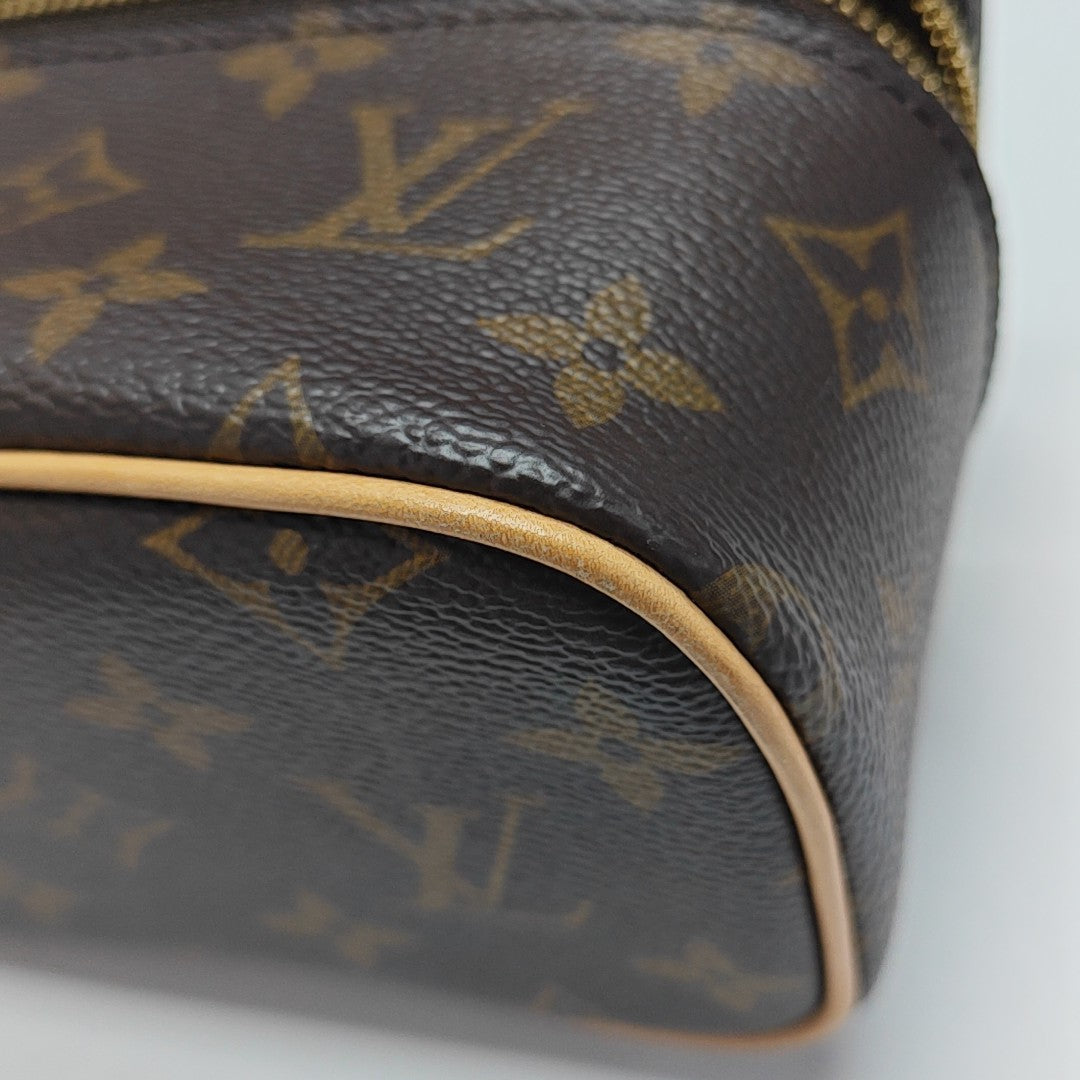 NICE Super Mini Monogram Coated Canvas Brown