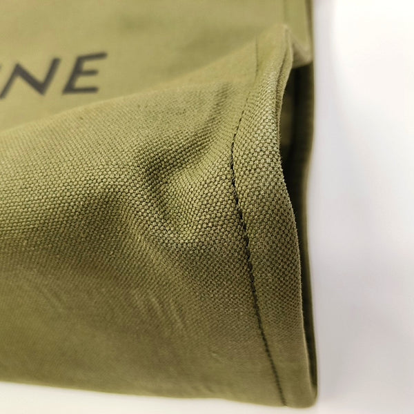 Authenticated pre-owned  CABAS CELINE Fabric Green - Tote Bag at Looply