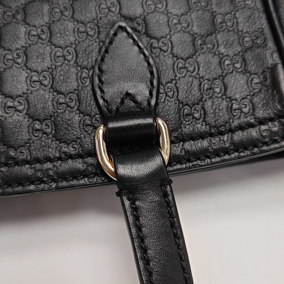 Bree Monogram Calfskin Black