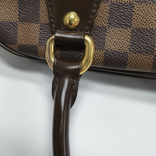DUOMO Damier Ebene Coated Canvas Brown