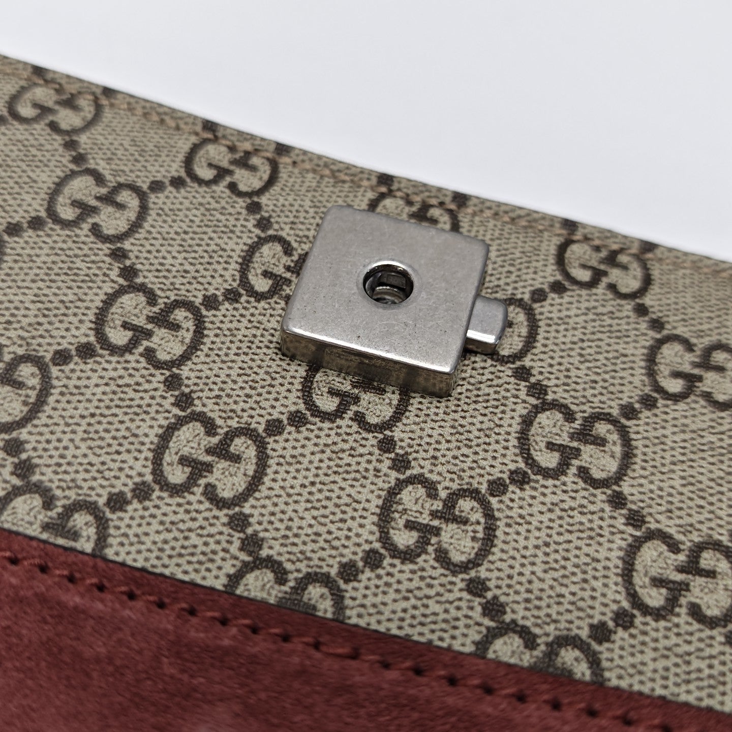 Dionysus Mini Monogram Coated Canvas Beige