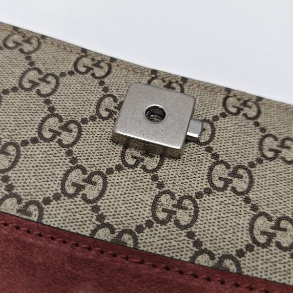 Dionysus Mini Monogram Coated Canvas Beige