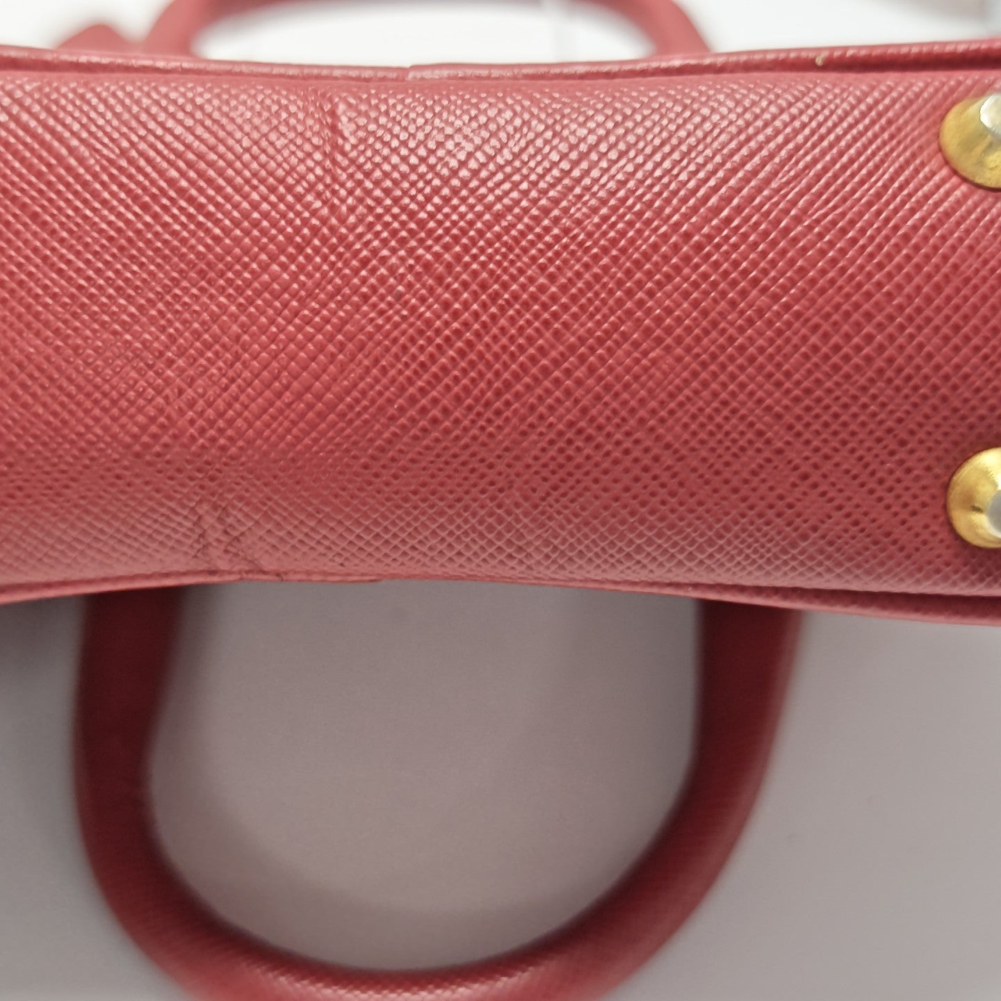 Saffiano Calfskin Shoulder Bag Red