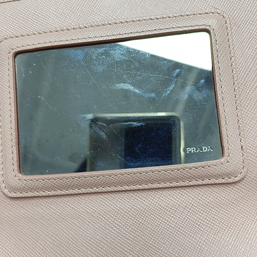 Saffiano Calfskin Crossbody Bag Pink