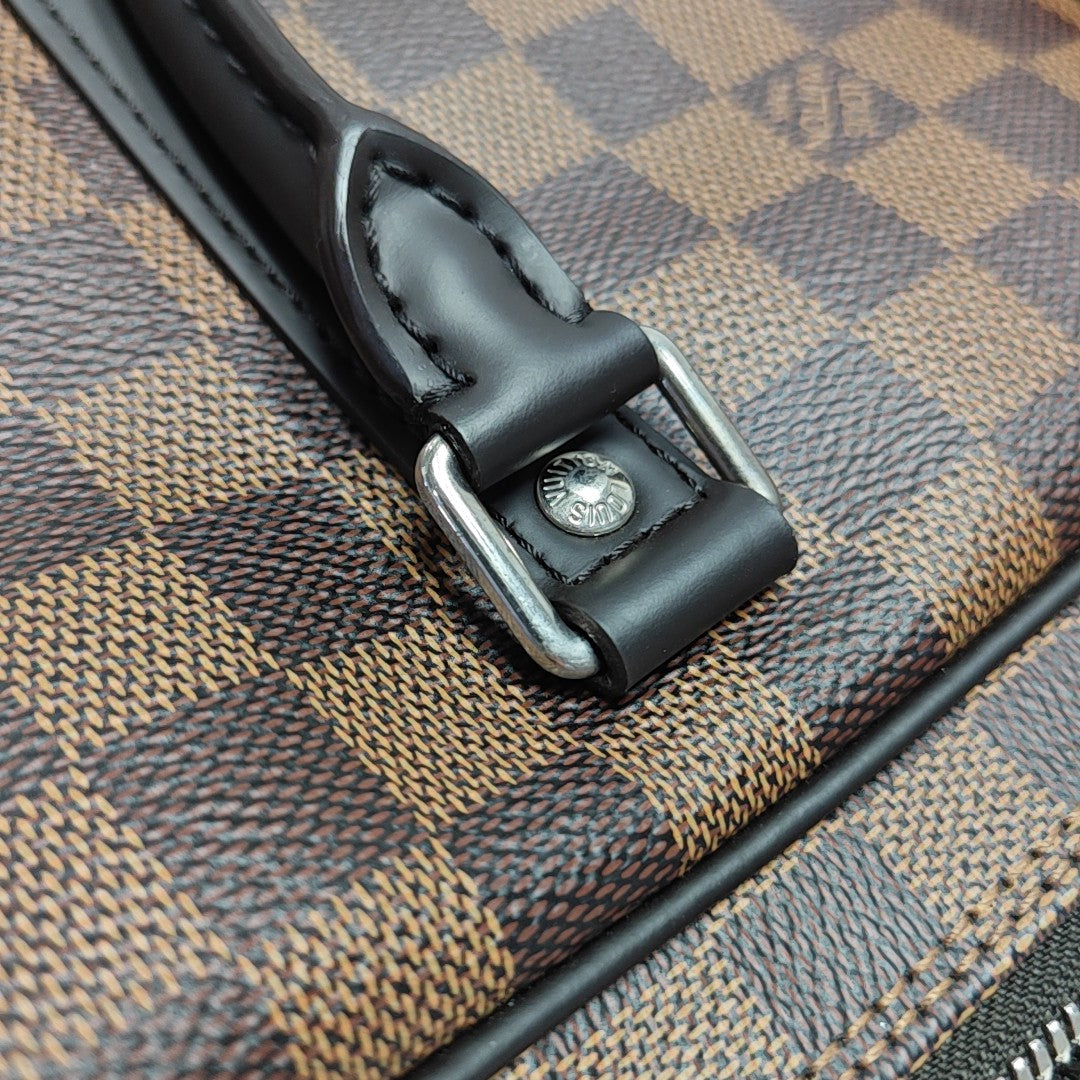 PORTE-DOCUMENTS PM Damier Ebene Coated Canvas Brown