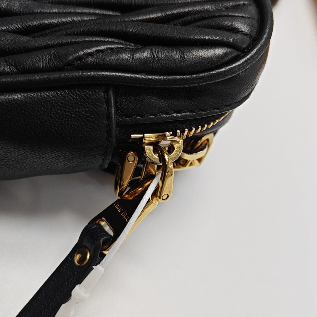 Calfskin Shoulder Bag Blue