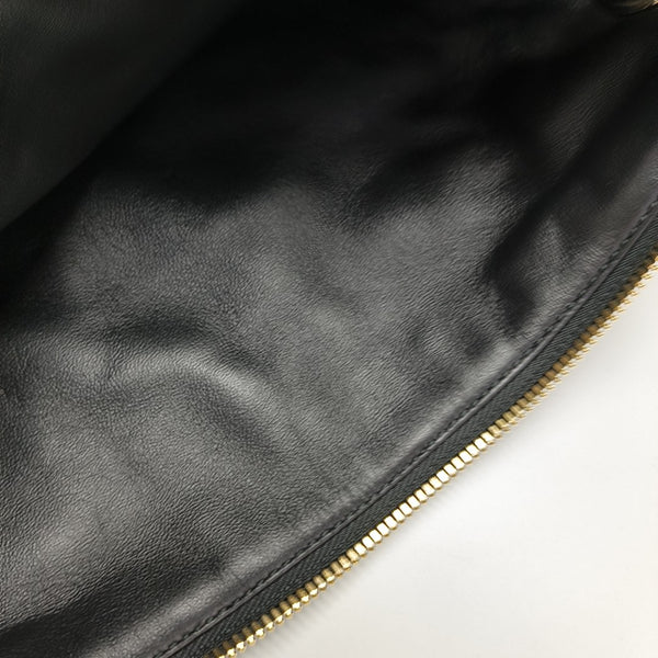 Crunchy Medium Cannage Calfskin Black