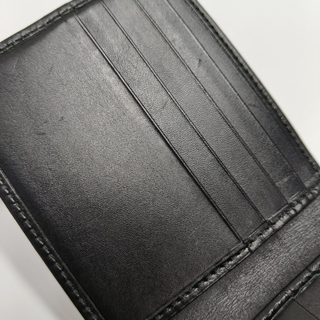 Monogram Coated Canvas Wallet Black