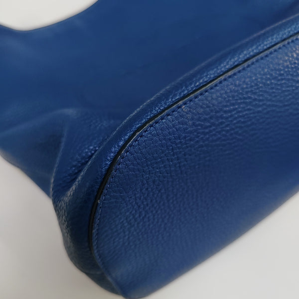 Calfskin Shoulder Bag Blue