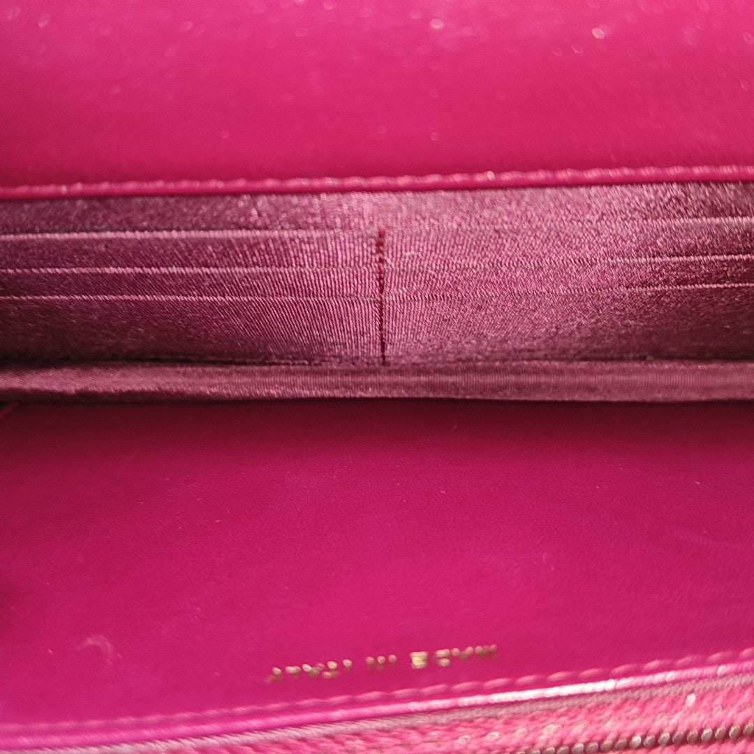 DOUBLE CC Quilted Lambskin Red