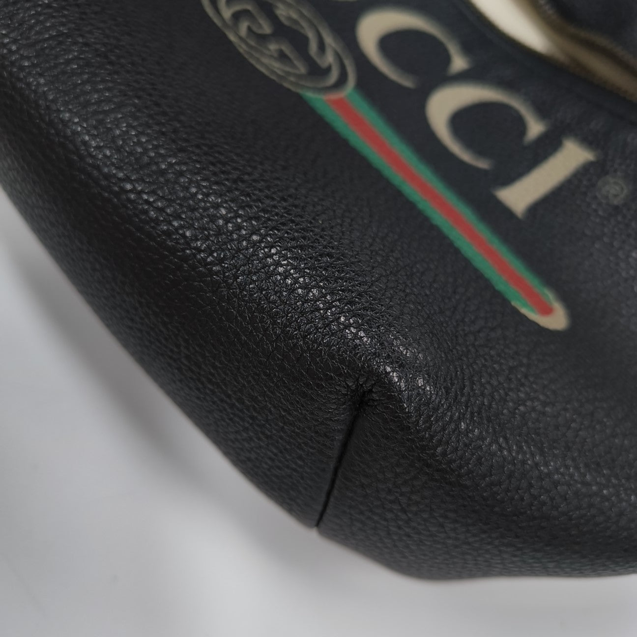 Print Large Calfskin Black