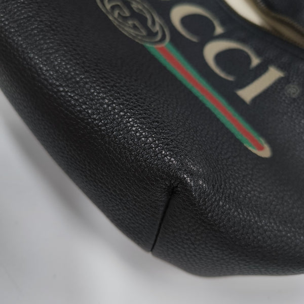 Print Large Calfskin Black