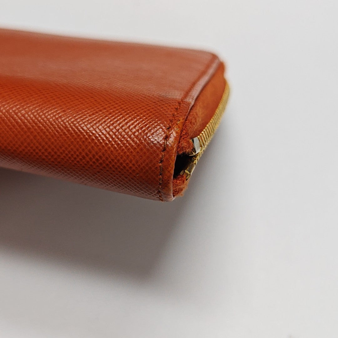Saffiano Calfskin Wallet Orange