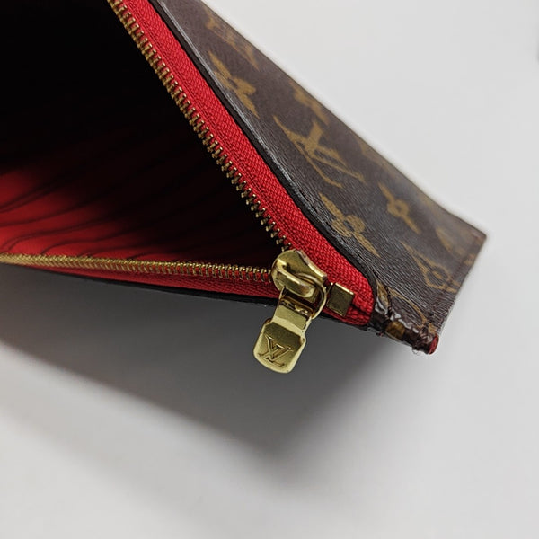 NEVERFULL PM Monogram Coated Canvas Brown