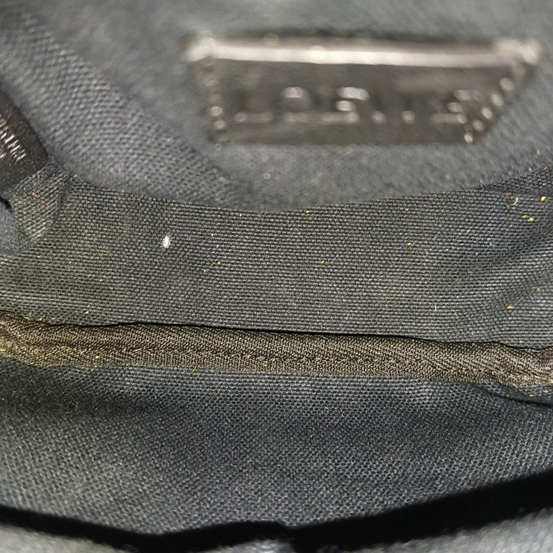 Monogram Fabric Shoulder Bag Gray