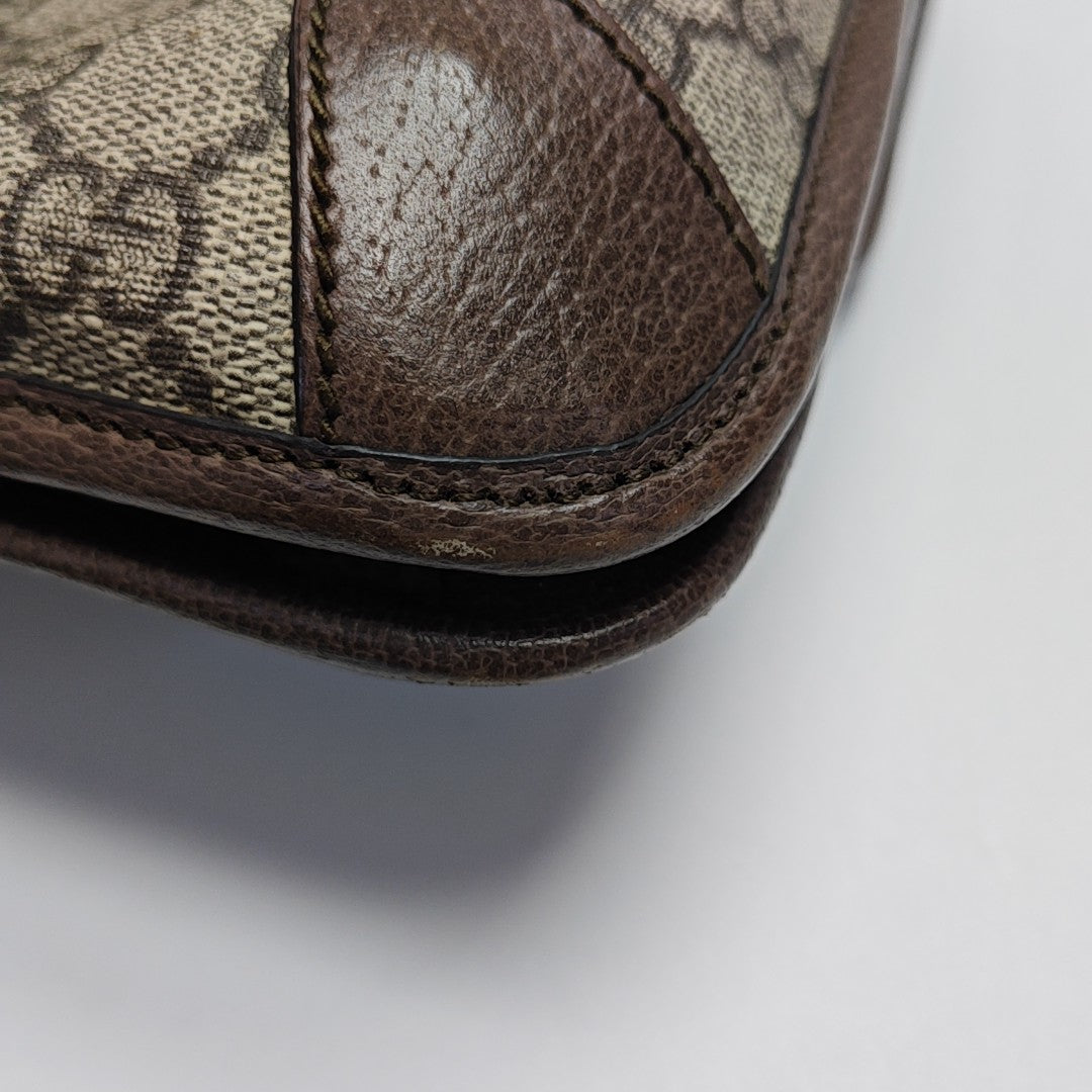 Neo Vintage Small Monogram Coated Canvas Beige