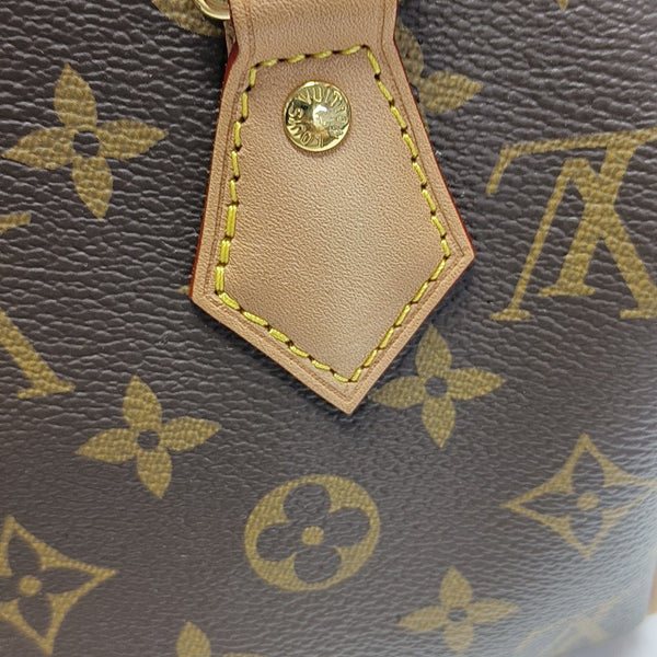 SPEEDY 20 Monogram Coated Canvas Brown