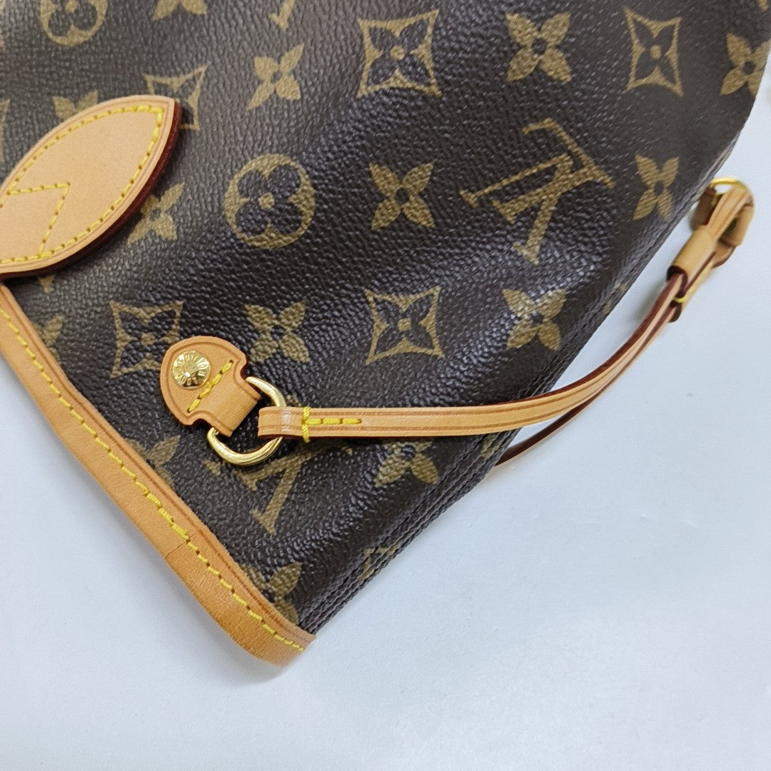 NEVERFULL PM Monogram Coated Canvas Brown