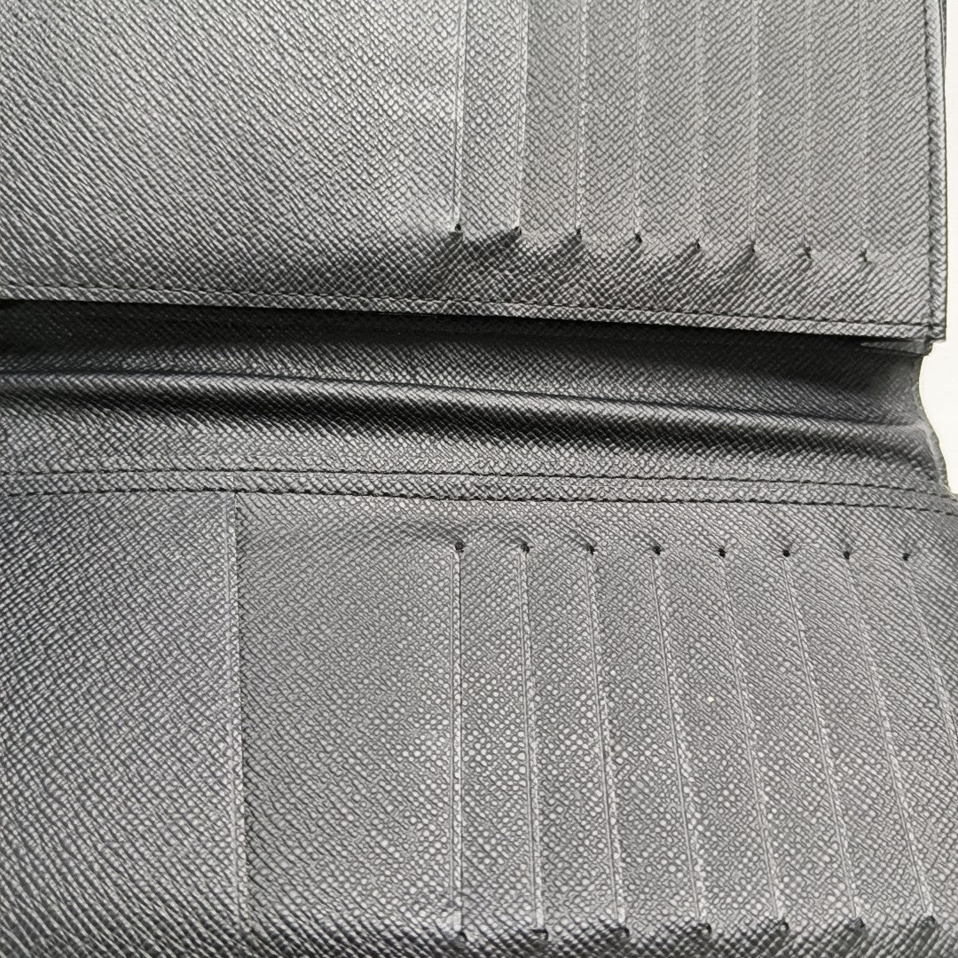 BRAZZA Damier Coated Canvas Blue Wallet