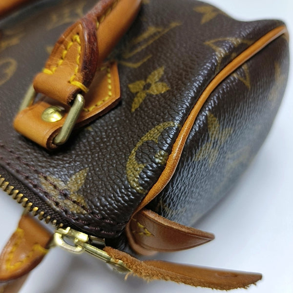 SPEEDY Nano Monogram Coated Canvas Brown