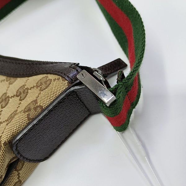 Monogram Canvas Shoulder Bag Brown