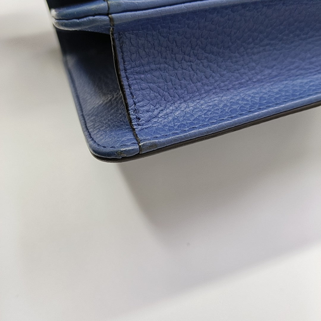 Interlocking G Small Calfskin Blue