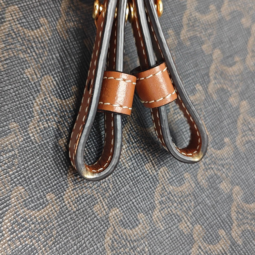 CABAS CELINE Mini Coated Canvas Brown
