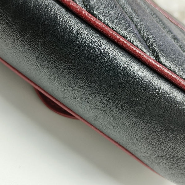 GG Marmont Super Mini Quilted Calfskin Black