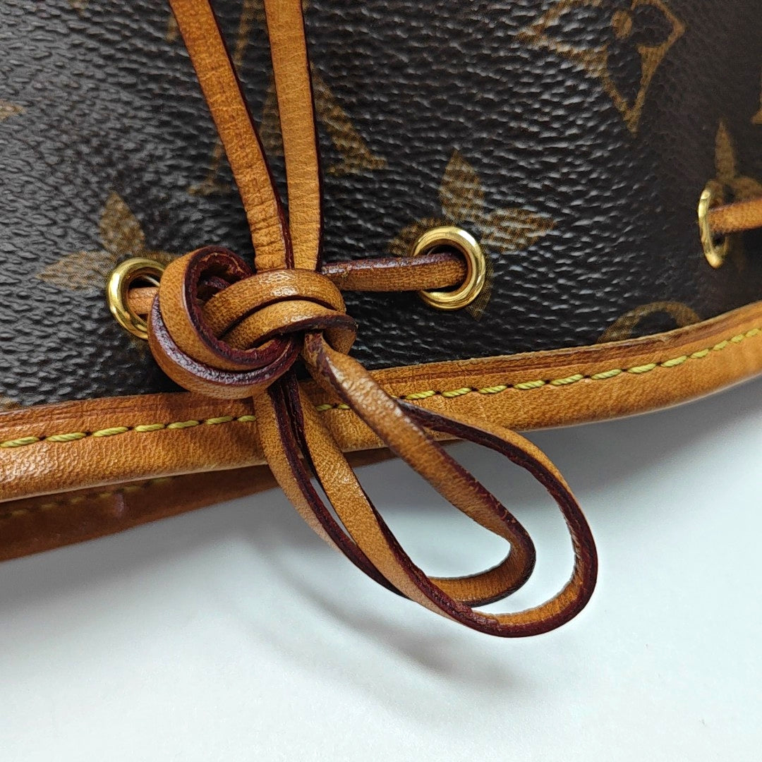 NÉONOÉ Nano Monogram Coated Canvas Brown